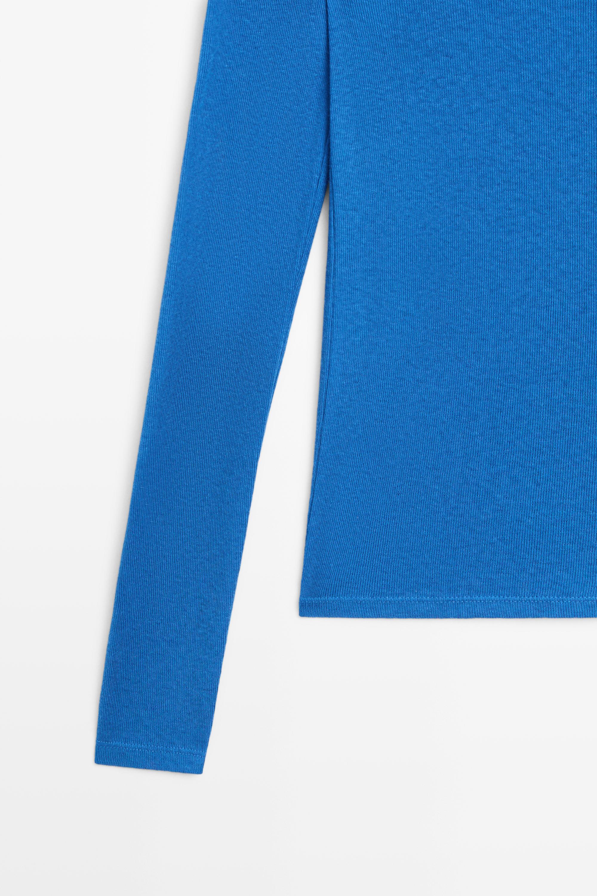 Cotton cashmere blend knit T-shirt